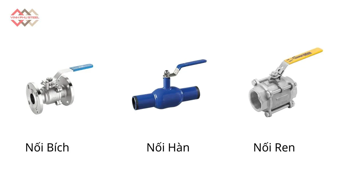 Phân loại van bi theo kết nối