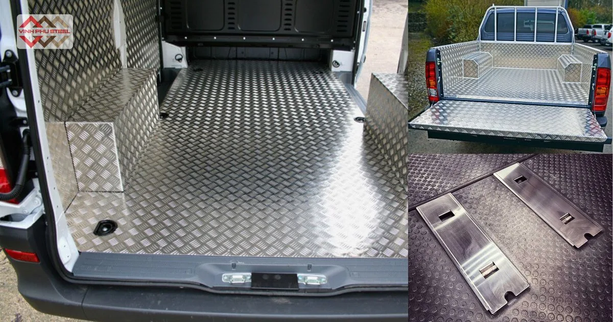 Tấm INOX Lót Sàn Xe Trong Xe Tải, Xe Container Và Xe Chuyên Dụng