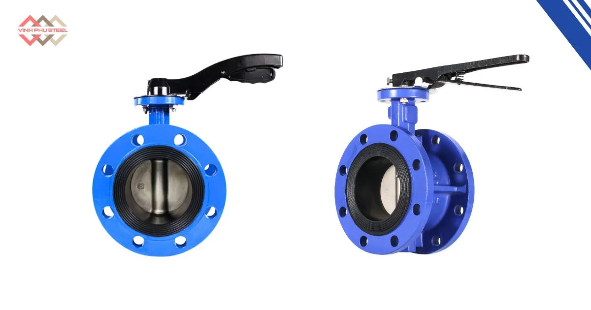 Van bướm tay gạt kiểu Mặt Bích