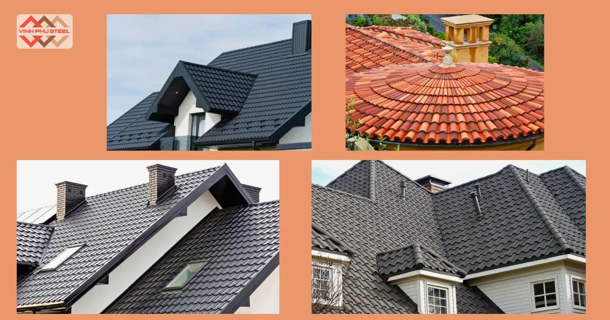 Các loại mái ngói thép