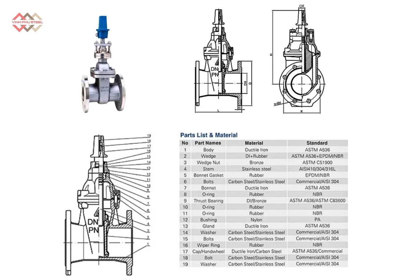 Van Nổi Ty Chìm Nắp Chụp