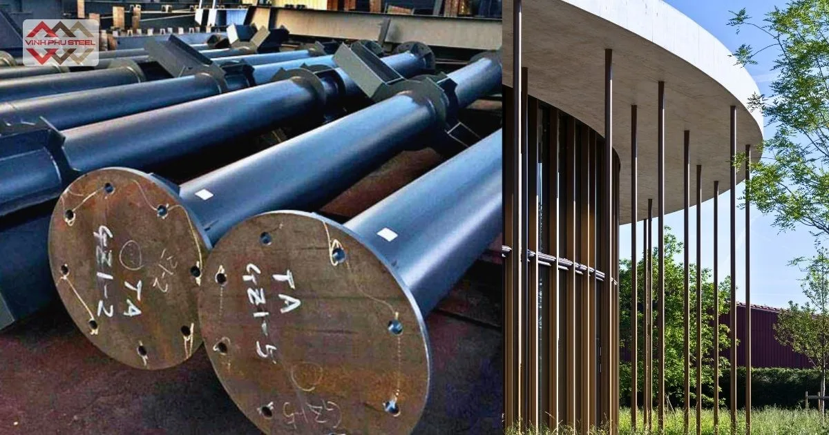 Cột thép tròng có tính thẩm mỹ cao