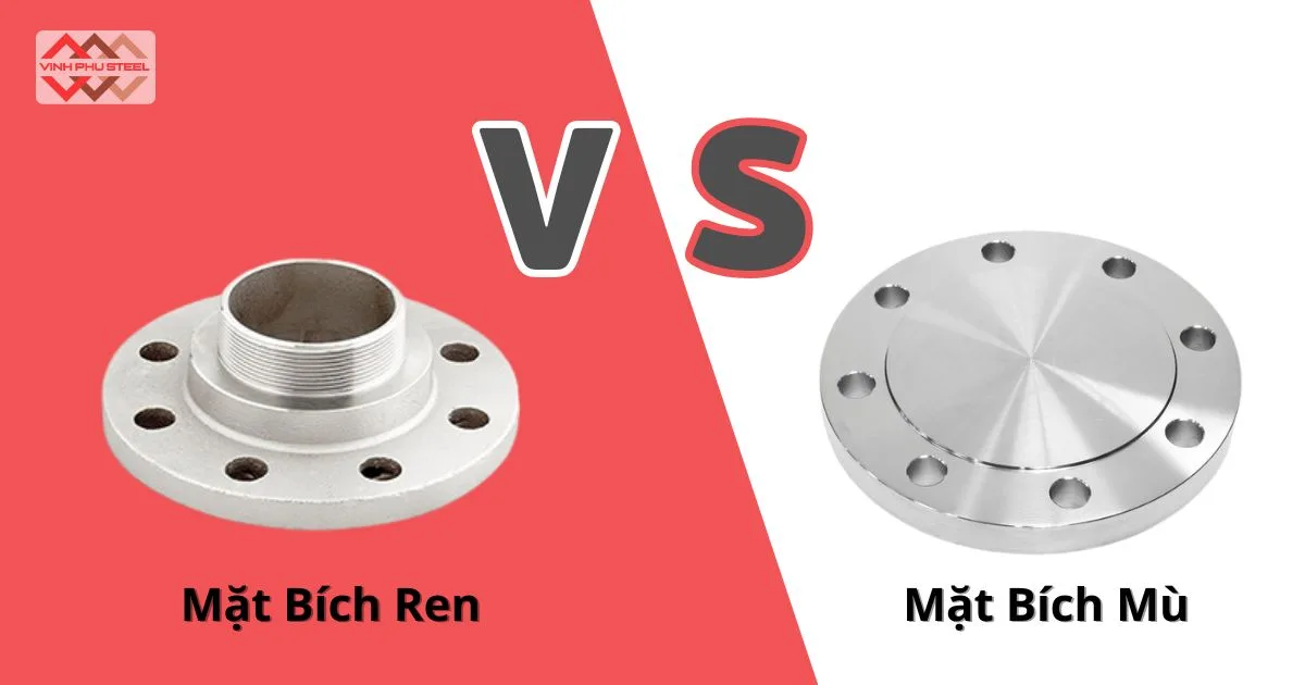 Mặt bích ren vs. mặt bích mù (Blind Flange)