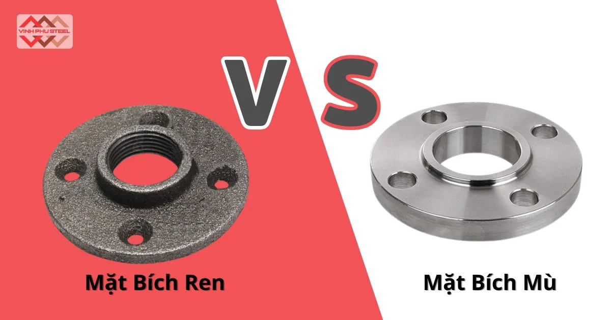 Mặt bích ren vs. mặt bích trượt (Slip-On Flange)