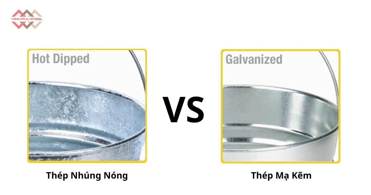 So Sánh Thép Nhúng Nóng Và Thép Mạ Kẽm