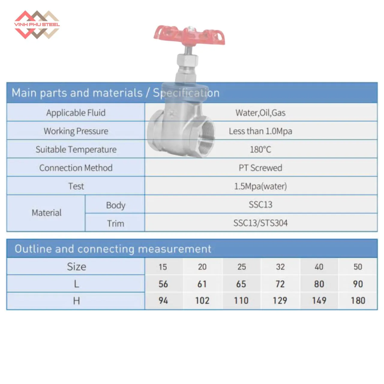 Van Cổng Inox Nối Ren Joeun