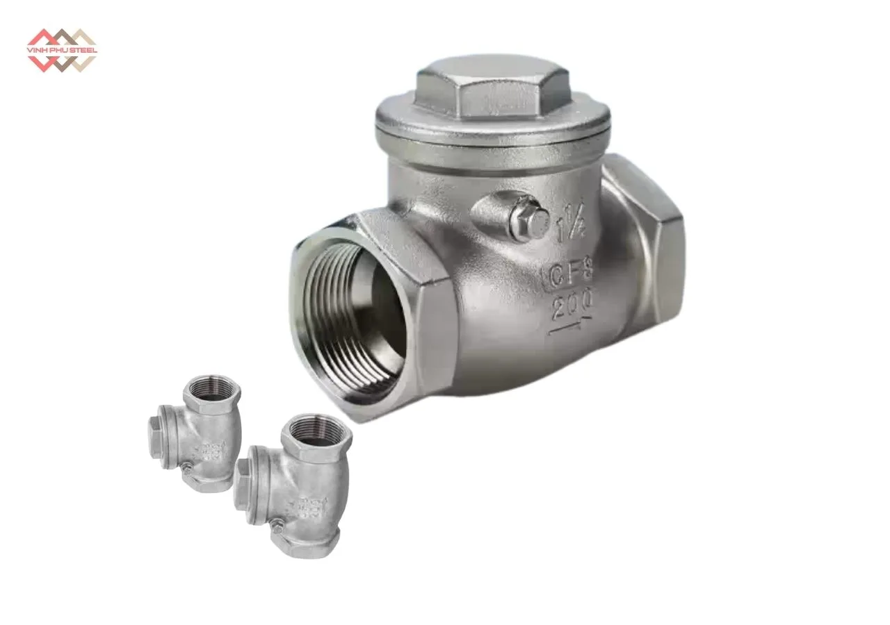 Van Một Chiều Lá Lật Inox Nối Ren Joeun Korea