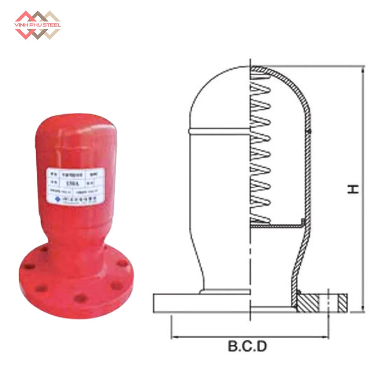 Van Búa Nước Lò Xo Thép Joeun