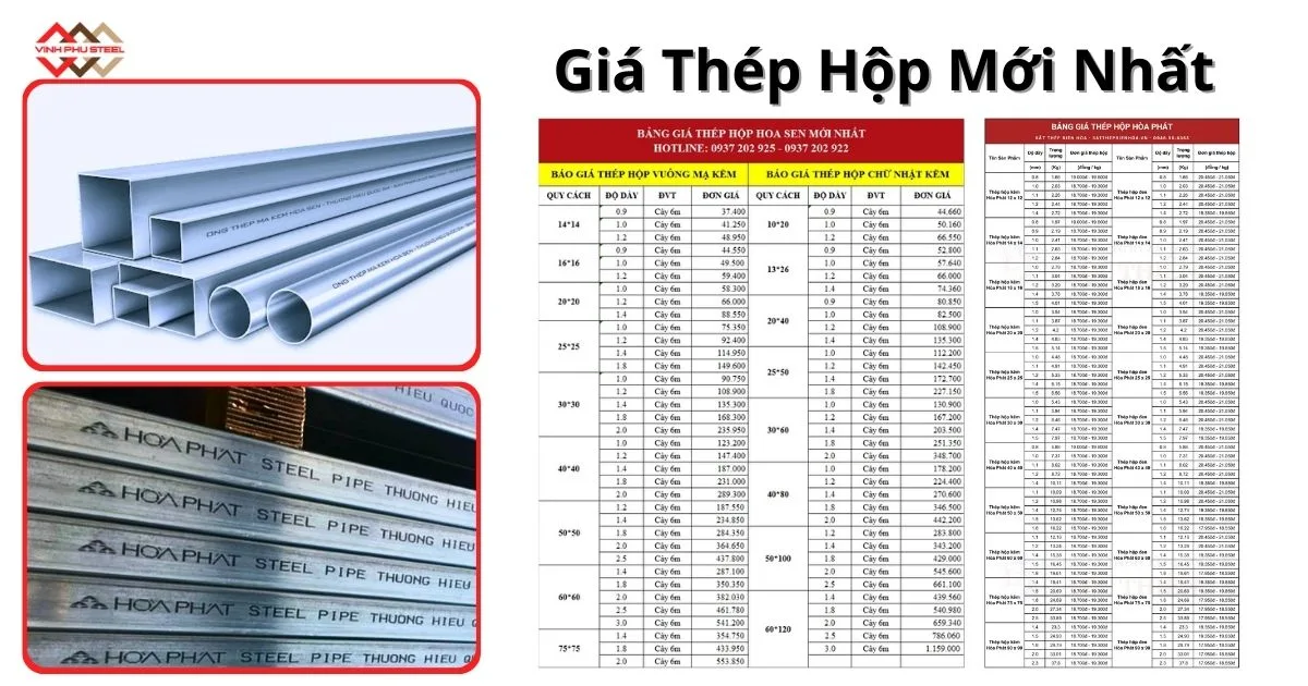 Cập Nhật Bảng Giá Thép Hộp Mới Nhất – Giá Tốt Nhất Thị Trường