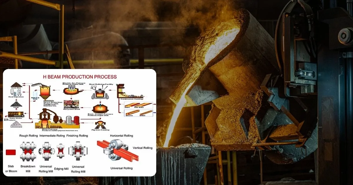 Quy trình sản xuất thép H