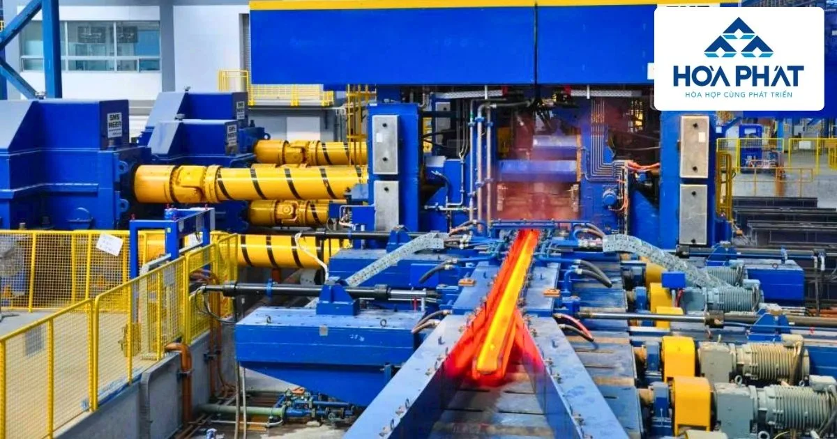 Sản xuất thép V hòa phát