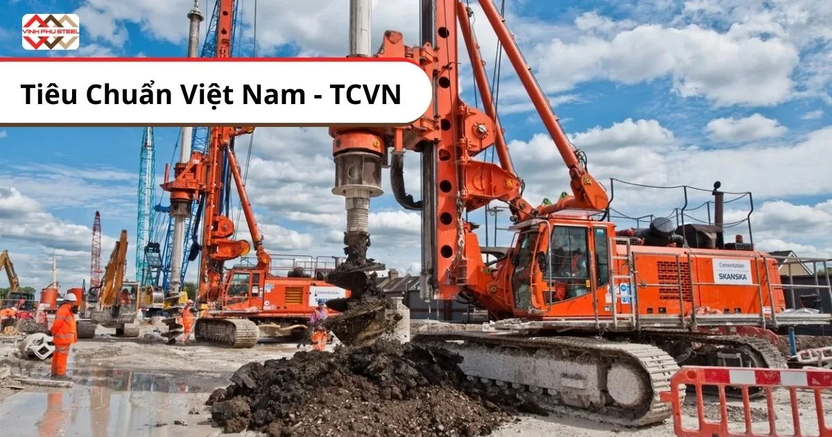 Tiêu chuẩn việt nam cho vật tư cọc khoan nhồi