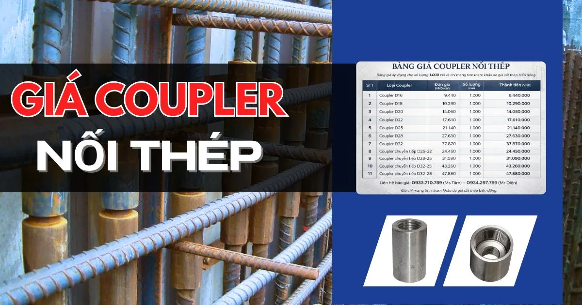 Giá coupler nối thép