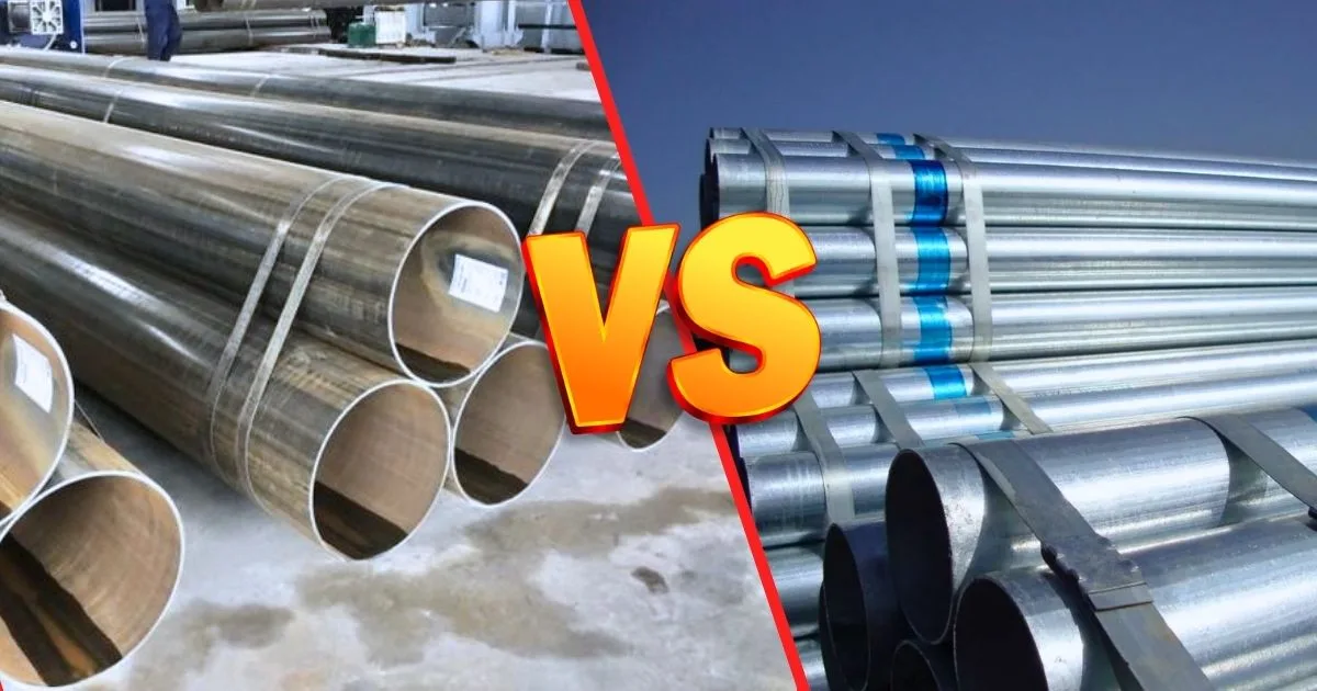So sánh ống thép đen và ống thép mạ kẽm Hòa Phát