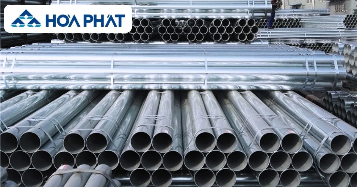 Ống thép mạ kẽm điện phân Hòa Phát