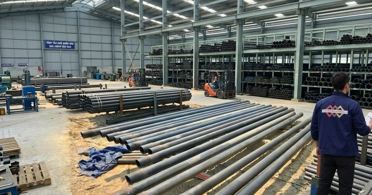 Măng sông siêu âm tại Thép Vinh Phú