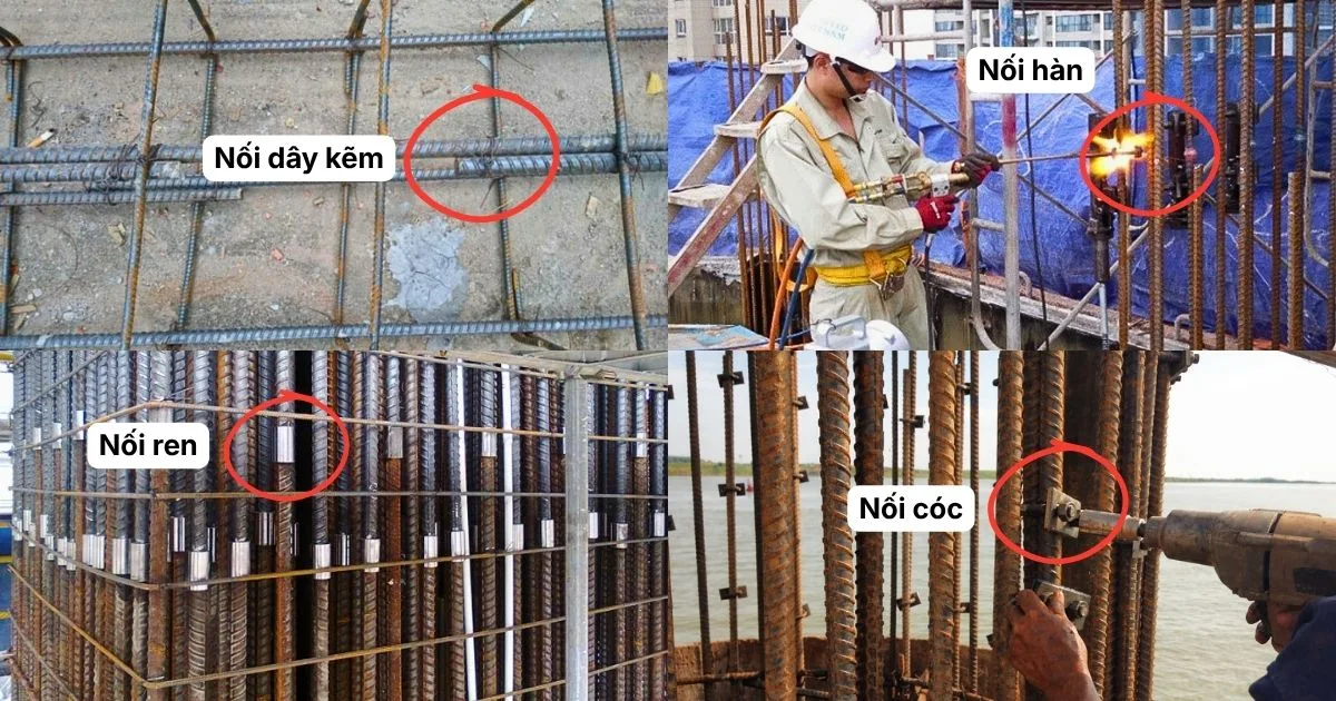 So sánh cóc nối thép