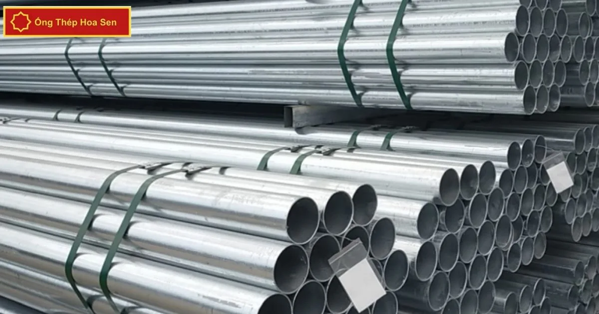 Ống thép Hoa Sen mạ kẽm