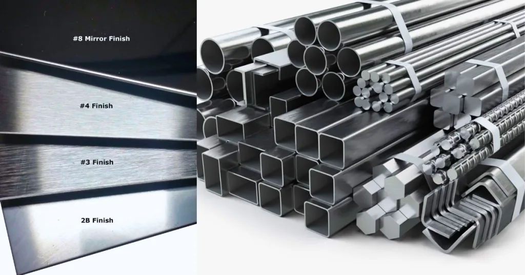 Thép 304 được cung cấp đa dạng dạng tấm, cuộn, thanh tròn, lục giác phục vụ mọi nhu cầu gia công.