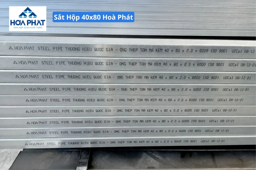 Giá Sắt hộp 40x80 Hòa Phát