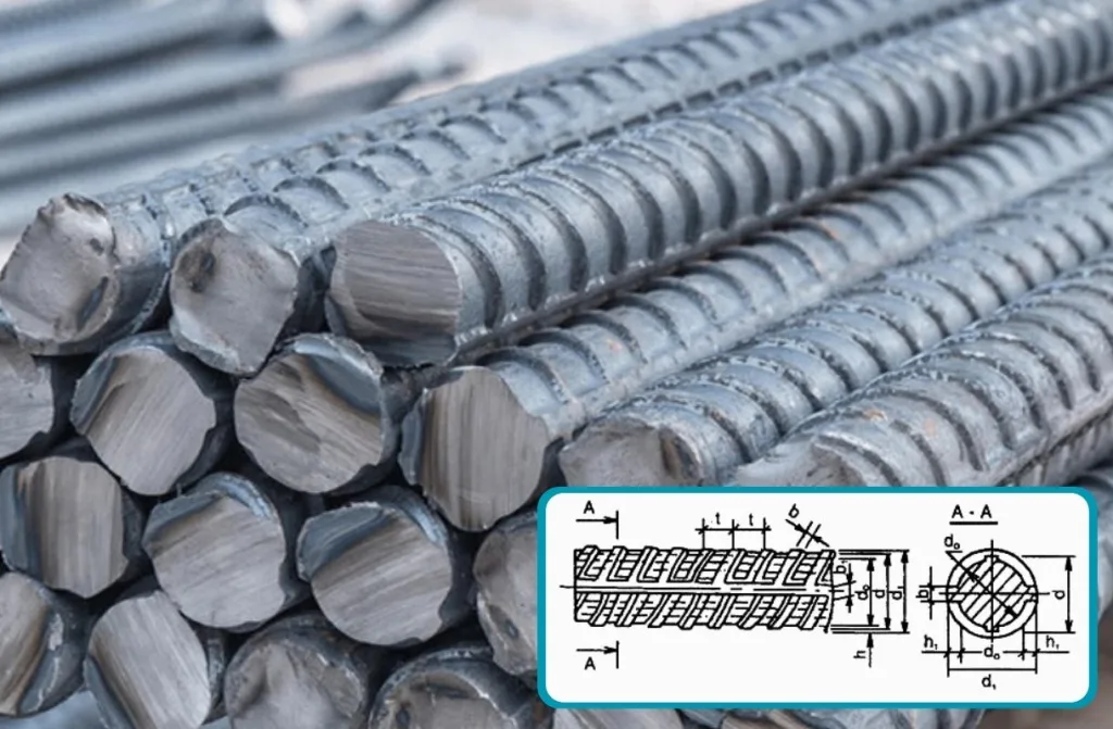 Các đường gân nổi trên bề mặt thép gân phi 10 giúp tăng cường độ bám dính với bê tông, đảm bảo kết cấu vững chắc.