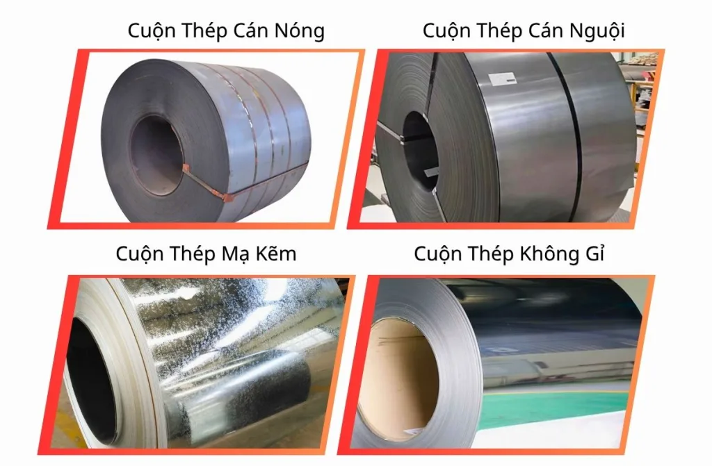 Phân loại và đặc điểm nổi bật của các loại cuộn thép thông dụng.