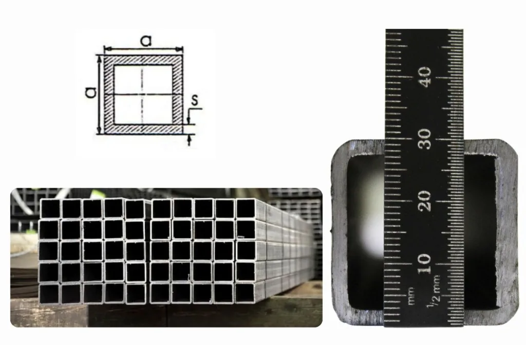 Chi tiết quy cách và trọng lượng của các loại sắt hộp 30x30 phổ biến trên thị trường.