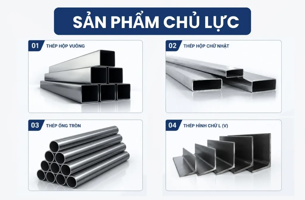 Các loại thép cuộn cán nguội và mạ kẽm tại kho của Thép Việt Thành
