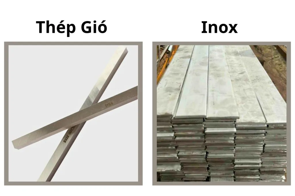Sự khác biệt về cấu trúc hạt và độ cứng giúp hai loại thép trắng phục vụ các mục đích hoàn toàn khác nhau