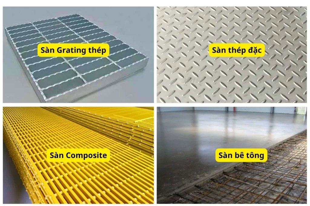 So Sánh Tấm Sàn Grating Thép Với Sàn Thép Đặc, Sàn Bê Tông Và Sàn FRP