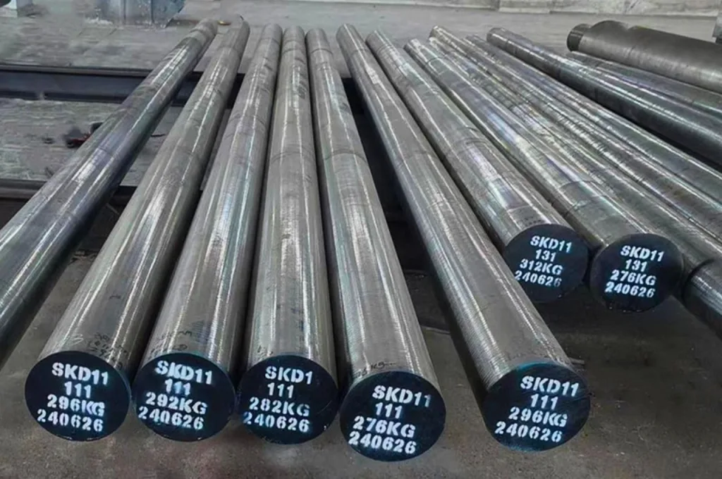 Thép SKD11 dạng tròn đặc phân phối bởi Thép Vinh Phú đạt tiêu chuẩn quốc tế.
