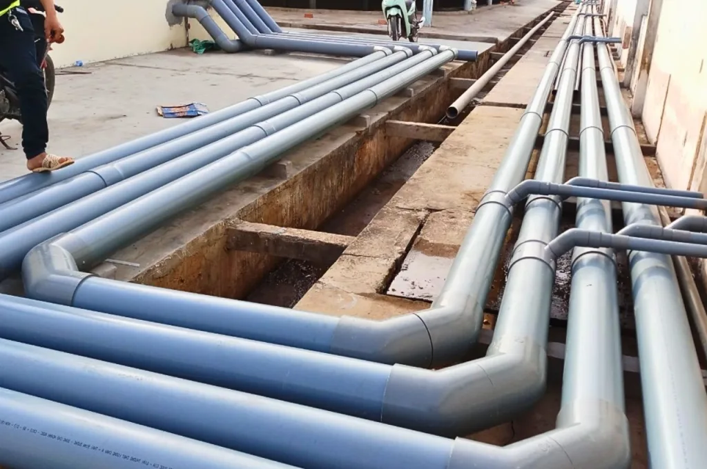 Ứng dụng măng sông PVC