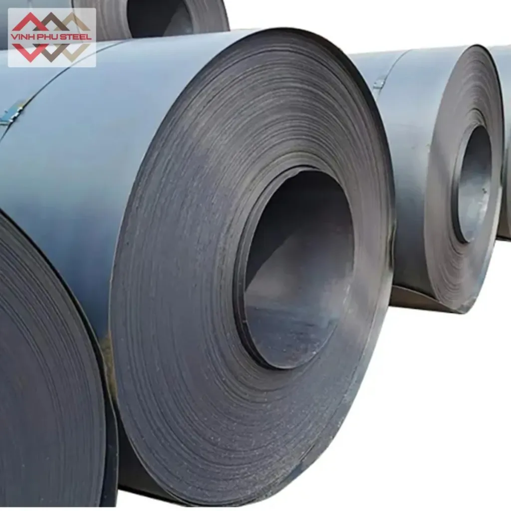 Thép tấm dạng cuộn - nguyên liệu tại kho Thép Vinh Phú