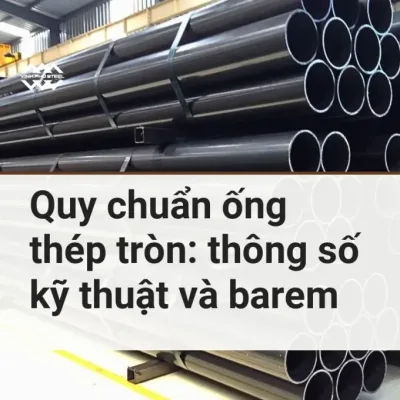 B&oacute; ống th&eacute;p tr&ograve;n đen xếp trong kho, b&igrave;a b&agrave;i quy chuẩn ống th&eacute;p tr&ograve;n